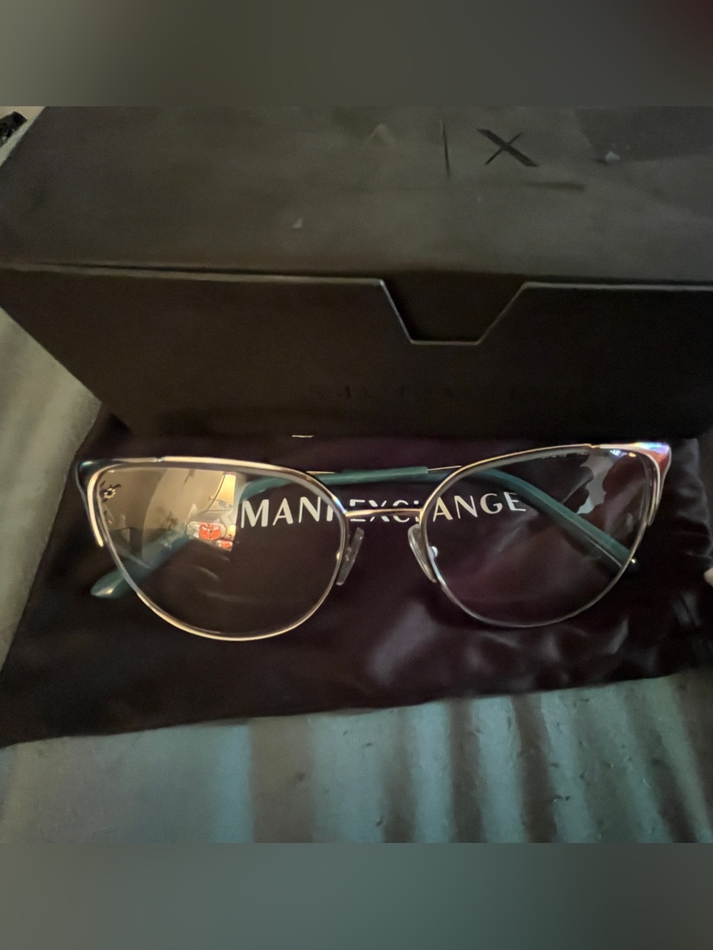 Armani Exchange Black Sunglasses Case